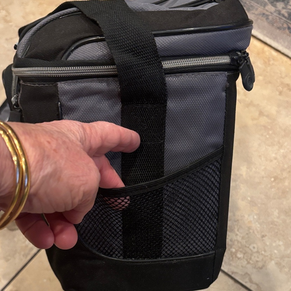 Coleman Gray and Black Soft Cooler with Shoulder Strap - Picture 6 of 11